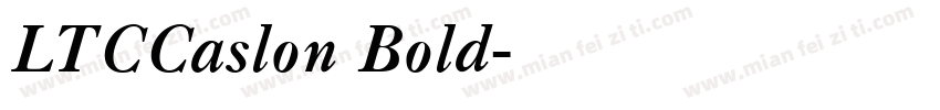 LTCCaslon Bold字体转换